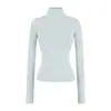 Camisa Interior de Lana Pure Desire Hot Girl Cuello Alto Otoño 2025 Nueva Ajustada y con Temperamento Top Interior de Manga Larga