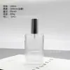 Botellas de Perfume de Alta Gama al por Mayor, Botellas Reutilizables con Tapa de Rosca, Botellas de Vidrio Cuadradas con Atomizador de 50ml 80ml, Botellas Vacías para Muestras Cosméticas