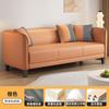 Sofá de Tela Minimalista Nórdico para Apartamentos Pequeños, de Dos Plazas para Habitaciones de Alquiler, Apartamentos de Dormitorio, Modelo Simple de Tres Plazas de Moda