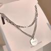 Collar inspirador moda masculina acero de titanio marca de moda hombres lujo ligero diseño de nicho ins colgante simple alto sentido para hombres