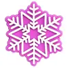 Funda de Teléfono Navideña Transfronteriza Accesorios para el Cabello Accesorios de Decoración DIY Decoración Plana Copo de Nieve de Dibujos Animados Parche de Goma Suave de PVC