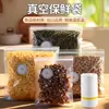Saco de conservação a vácuo espessado de grau alimentício para uso doméstico, armazenamento de grãos, cereais e produtos secos, pode ser bombeado com bomba de ar, saco de vedação transparente