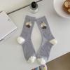 Calcetines de mujer Ins de moda primavera y verano nuevos calcetines finos de malla para mujer lindos calcetines de pelo de animales de dibujos animados lindos calcetines de mujer