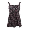 Maiô Peça Única Costas Nuas com Alça Floral Estilo Coreano Estilo Fresco Feminino para Férias em Fontes Termais Cobertura da Barriga Maiô Feminino Novo Estilo