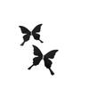 Pin de mariposa para cortina nuevo doble capa con mariposa de gasa de diamante material diy accesorios de cortina decoración