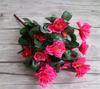 Atacado buquê de azaleia artificial atacado 6 garfos vermelho rosa pequeno Yingshan vermelho flor artificial