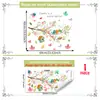 Múltiples Estilos de Pegatinas Florales de Vidrio Estilo Ins para Puertas y Ventanas de Vidrio, Pegatinas de Vidrio de Adhesión Estática con Visibilidad de Doble Cara