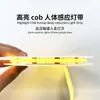 Luz LED COB USB con Sensor de Movimiento Corporal Caja de Baterías Luz LED 5V con Tira de Luz Inteligente Luz para Armario de Ropa Luz para Escaleras