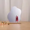 Novo espelho de maquiagem irregular para dormitório estudantil espelho decorativo de mesa para casa espelho em formato portátil atacado
