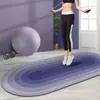Esterilla Deportiva de Terciopelo de Cristal con Gradiente Arcoíris Transfronteriza, Esterilla Amortiguadora y Aislante Acústico para Saltar la Cuerda, Esterilla Antideslizante para Suelo de Gimnasio en Casa en Interiores