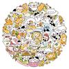 100 pegatinas originales de gatitos lindos, dibujos animados, gato pintado a mano, funda de teléfono, cuenta de mano, pegatinas decorativas impermeables, venta al por mayor