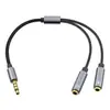 Adequado para Cabo Adaptador Dois em Um para Fone de Ouvido e Microfone de 3,5 mm, Fones de Ouvido, Conversor para Laptop Ty