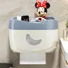 Portarrollos de papel higiénico, dispensador de pañuelos impermeable para el baño, instalación sin taladro, caja de pañuelos montada en la pared, estante de almacenamiento para rollos de papel, soporte para papel higiénico