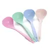 Sopa de palha de trigo Colher Colher Doméstica Espessa Colher de cabo longo Hangable Mingau Colher de plástico Cozinha Utensílios de cozinha atacado