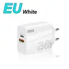 Cargador Multipuerto de 240W Carga Rápida para Smartphone Pd Cabezal de Carga Estándar Europeo, Americano y Británico Adaptador de Enchufe Qc3.0+Pd