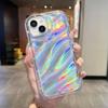 Funda para teléfono móvil iPhone 14 PROMAX 11 láser colorido Apple 13 onda de agua 12 funda protectora transparente XR