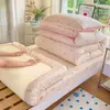 Juego de ropa de cama de tres piezas para dormitorio universitario de algodón, algodón puro, nuevo modelo 2026, sábana individual y funda de edredón, apto para todas las estaciones