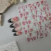 Pegatinas de arte para uñas transfronterizas, pegatinas de Halloween de gel para cara DIY, pegatinas de uñas de tema fantasma oscuras y lindas con adhesivo trasero