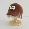 Chapéu de Inverno Espesso de Lã com Proteção para Orelhas, Bico de Pato e Desenho de Pato com Olhos Grandes para Meninos e Meninas, Chapéu Quente para Bebês