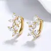 Brincos de borboleta de camada dupla, luxo leve e sensação de alta qualidade, joias femininas de prata 925, design de nicho, argolas de zircônia em forma de gota estilo ins