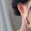 Hebilla de oreja de amor desmontable de dos piezas diseño único sentido de diseño simple moda para commuting mate mate mate aretes en forma de corazón