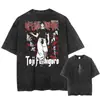 Transfronterizo Aliexpress 2025 Anime Japonés Jujutsu Kaisen Camiseta Retro Estampada Mannen Gewass