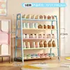 Sapateira simples, pequeno armário de sapatos de várias camadas para dormitórios, adequado para uso doméstico, hall de entrada e apartamentos de aluguel; um sapateiro estiloso no estilo "ins" para organizar sapatos