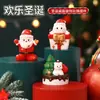 Adornos Navideños Creativos Árbol de Navidad Papá Noel Creativos para el Hogar Dibujos Animados Mini Adornos de Escritorio Adornos para el Coche
