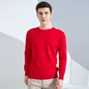 Comercio electrónico transfronterizo: Nuevo suéter de punto para hombre de otoño/invierno, cuello redondo, corte holgado, simple, de color liso, cálido, estilo coreano