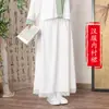 Crinolina Hanfu, Falda de Cara de Caballo, Forro Interior para Cheongsam, Falda Media de Gasa, Falda Base de Seda de Leche Antiestática, Elegante