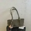 Diseño único, acabado mate, detalle de hebilla de cinturón, bolso de hombro elegante y minimalista, bolso de mano de gamuza, bolso de moda para el día a día para mujer