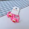 Dulces y Lindos Caramelo Cereza Estilo Fresco Cintas para el Cabello Infantiles Alta Elasticidad Lindas Bandas para el Cabello Accesorios para el Cabello para Niñas