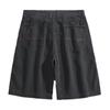 Pantalones Capri Rectos Holgados Estilo Hong Kong para Hombre Básicos Simples Ligeramente Elásticos Shorts para Hombre Verano Color Puro Casual Pantalones Medios