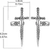 Aretes Metálicos con Forma de Espada, Aretes de Estilo Genial y Atrevido, Aretes Sencillos y Personalizados para Ropa de Trabajo Diaria, Accesorios Versátiles Estilo Ins