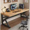 Mesa de madeira maciça, toda em madeira maciça, mesa simples para casa, mesa de computador de mesa estilo nórdico, mesa de trabalho para escritório, jogos, mesa de estudo para escrita