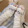 Mangas de Pata de Gato Doces Proteção Solar de Verão Mangas para Braço para Mulheres Ins Japonês Fofo Mangas de Braço 3D de Gato Mangas de Tela Jk