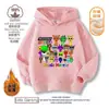 Caja de Ritmos Sprunki Nuevo Juego de Música Ropa Sudadera con Capucha Otoño e Invierno Tops Forrados de Polar para Niños y Niñas
