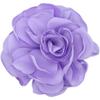 Flores de satén con borde quemado hechas a mano de 8 cm, adornos para el cabello de camelia para niñas, tocado, ramillete de flores, zapatos, accesorios de decoración floral