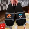Pantuflas de baño de verano para mujer personalizadas divertidas nuevas para interiores, pantuflas planas casuales de moda de celebridad de Internet