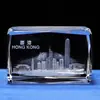Trofeo de Cristal Luminoso Creativo Logo de Empresa Recuerdo de Aniversario Luz Nocturna LED Personalizada Adornos de Tallado Interior