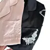 Pijama de mujer de estilo francés con encaje soluble en agua, estilo fino, de seda helada de principios de primavera, de manga larga, cómodo para el hogar.