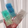 Elásticos de Cabelo Fio de Telefone Coloridos Transparentes em Gradiente para Mulheres, Tamanho Pequeno, Elásticos Sem Marcas, Acessórios de Cabelo Que Não Danificam o Cabelo