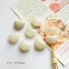 Negro y Blanco Recolectado Acrílico Redondo Cuentas Bola de Pelo con Cuentas DIY Cadena para Teléfono Móvil Pulsera Sencilla Material para Joyería Accesorios