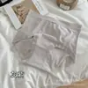 Saia Xiaolan R077 Fio Ultra Fino Algodão Amigo da Pele Sensação de Pele Shorts Triângulo de Cintura Alta Feminino Algodão na Virilha Respirável que Abraça o Quadril