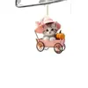 Sombrero de Calabaza Plano de Acrílico Rosa Nuevo Transfronterizo Gato Colgante Decoración Interior de Coche