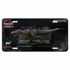 Placa decorativa de metal estaño personalizada creativa serie Jurassic en stock directo de fábrica Amazon AliExpress