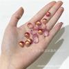 Horquilla de cristal checo de calidad, 10 x 12 mm, con pétalos de flor de ciruelo redondos pequeños, accesorios de joyería antiguos para bricolaje, materiales hechos a mano.