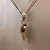 Novo Colar Longo de Acessório Estilo Chinês para Mulheres 2025 Novo Colar Estilo Étnico Colar Boêmio para Combinar com Vestidos