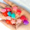 8229-17 mm, agujero colgante de estrella de cinco puntas de color caramelo de gelatina, llavero de joyería hecho a mano, accesorios acrílicos