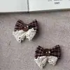 Cuadros Blanco y Negro Encaje Botón Lazo Accesorios Pasador Funda para Teléfono Celular Equipaje Zapatos Calcetines Accesorios de Ropa Accesorios DIY